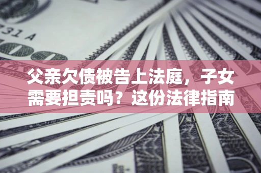 北京父亲欠债被告上法庭，子女需要担责吗？这份法律指南必须看完