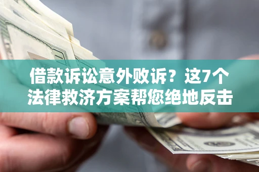 北京借款诉讼意外败诉？这7个法律救济方案帮您绝地反击！