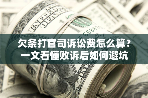 北京欠条打官司诉讼费怎么算？一文看懂败诉后如何避坑